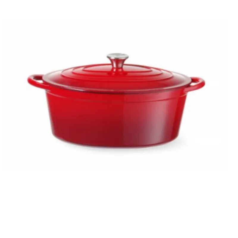 Raudonas emaliuotas ketaus puodas - 6,8 L