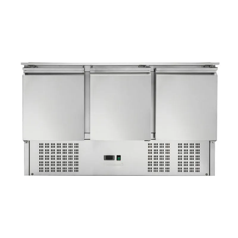 Saladette Compact 3 Durys - Su Stumdomu Dangčiu - 4 GN 1/1 Indai