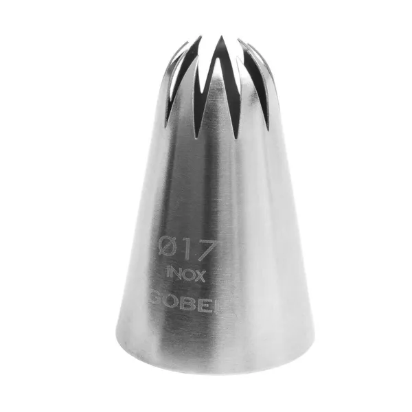 Nerūdijančio plieno rožinė antgalis su 12 dantų - ⌀ 17 mm
