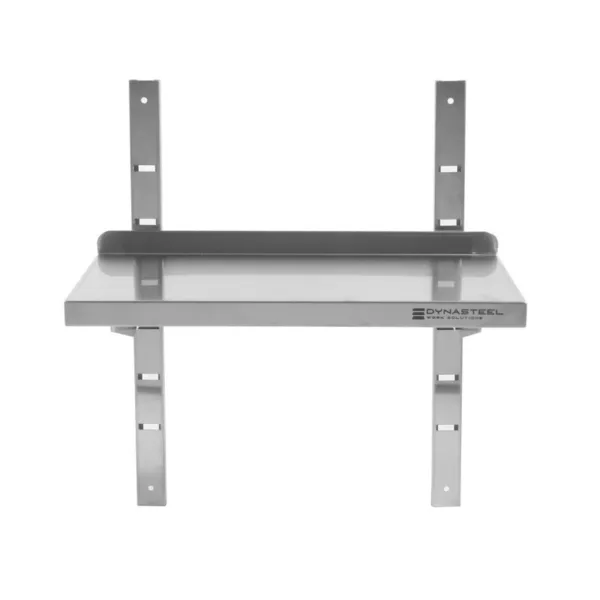 Nerūdijančio plieno sieninė lentyna - L 600 x P 300 mm