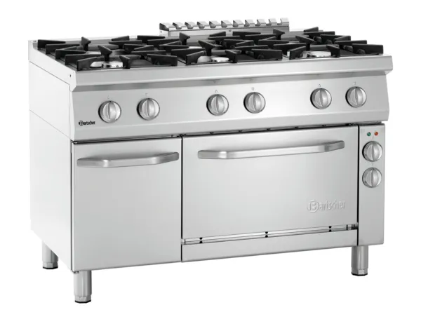 Krosnis Serija 700 - 6 degėsiai ir krosnis GN1/1