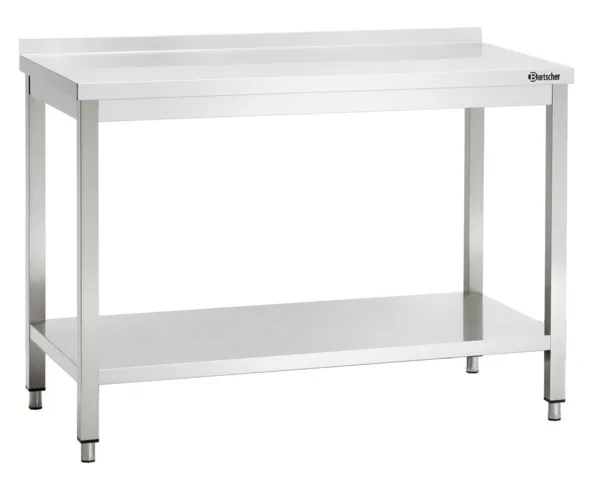 Nerūdijančio plieno stalas su atlošu - L 1200 x P 600 mm