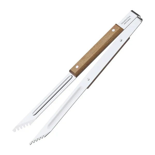 Barbekiu žnyplės medinės - ilgis 370 mm