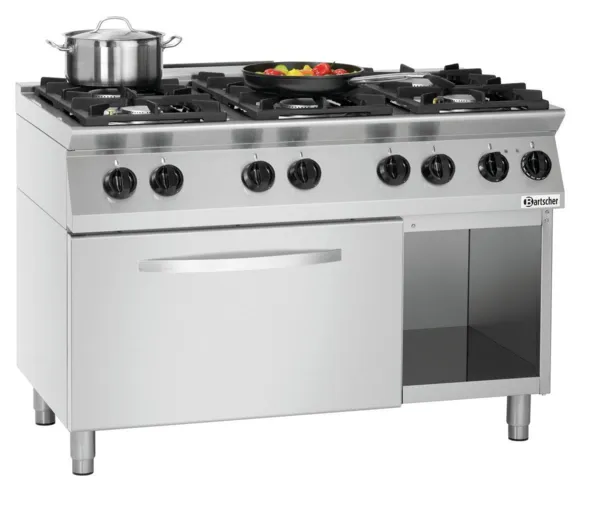 Dujinė viryklė su 6 degikliais - Serija 700