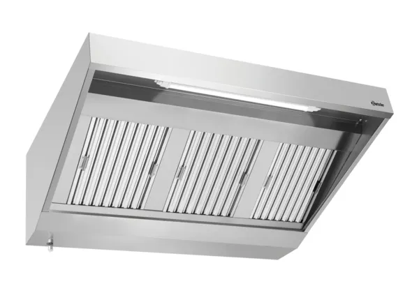 Sieninė gaubtas su varikliu ir apšvietimu - L 1500 x P 900 mm