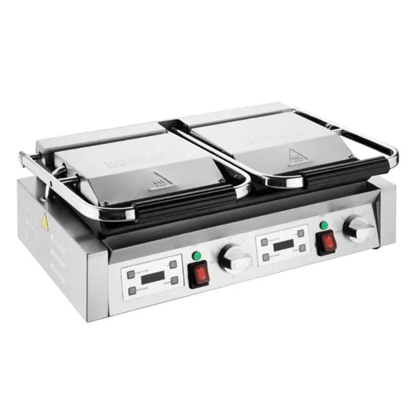 Grill Panini Double - Lygios ir Gofruotos Plokštės