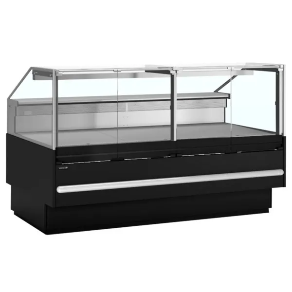 Juoda prekybos centro šaldymo vitrina - 469 L