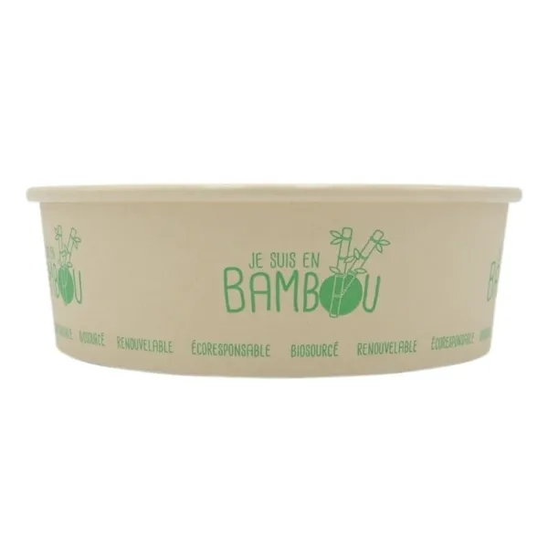 Bambuko salotų dubuo - 750 ml - 50 vnt.