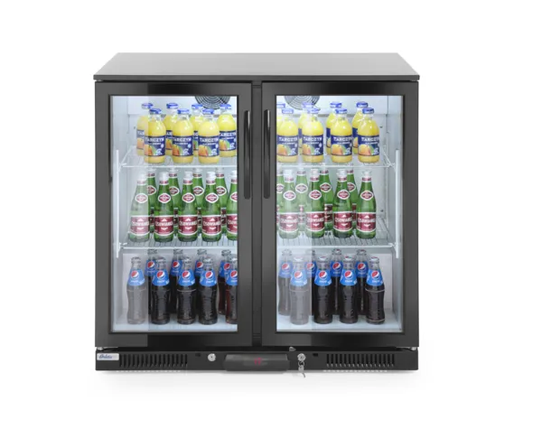 Dvigubų durų galinis baro šaldytuvas - 180 L
