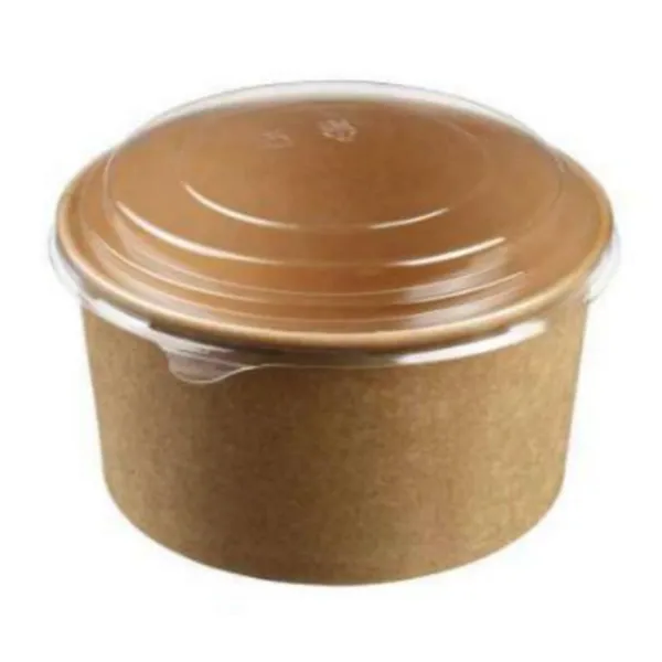 Salotos dubuo iš krafto su dangteliu - 1000 ml - ø 149 mm - 25 vnt.