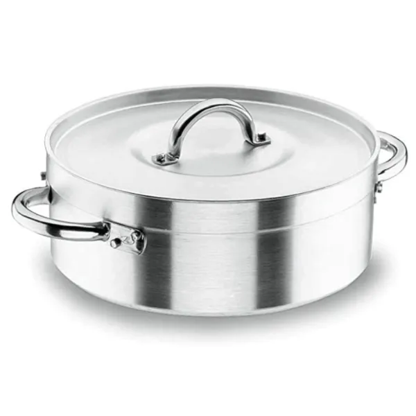 Profesionalus keptuvė su dangčiu - Chef-Aluminio - ø 34 cm - 11,8 L
