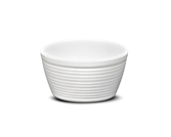 Ramekinas Banguotas Baltas - 120 ml